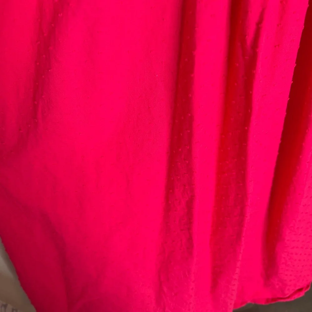 Lake Pajamas Lolly heatwave Pink Clip Dot Cotton Patio Dress Ruffle Midi Size XS - Picture 10 of 13